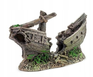 HAPPET OZDOBA DO AKWARIUM 409D OKRĘT 10,5cm