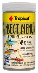 TROPICAL INSECT MENU GRANULES XXS 100ml 45% OWADÓW
