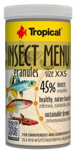 TROPICAL INSECT MENU GRANULES XXS 250ml 45% OWADÓW
