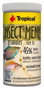 TROPICAL INSECT MENU GRANULES S 250ml 45% OWADÓW