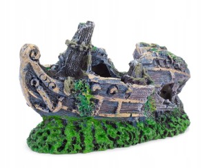 HAPPET OZDOBA DO AKWARIUM 409A OKRĘT 10cm