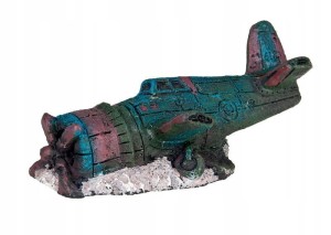 HAPPET OZDOBA DO AKWARIUM R044 SAMOLOT 8,5x4,5x4cm