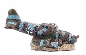 HAPPET OZDOBA DO AKWARIUM R043 SAMOLOT 8x4,5x4,5cm