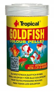 TROPICAL GOLDFISH COLOUR PELLET 100ml DLA RYB