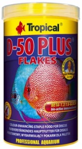TROPICAL DISCUS D-50 PLUS 1000ml POKARM W PŁATKACH DLA PALETEK