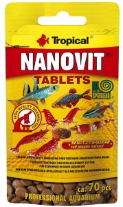 TROPICAL NANOVIT TABLETS POKARM DLA MAŁYCH RYB
