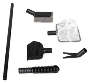 AQUA NOVA CZYŚCIK SIATKA GRABIE DO AKWARIUM 4w1