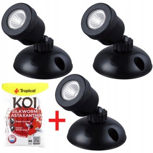 Jebao EL1-3 - TRZY LAMPY LED DO OCZKA WODNEGO