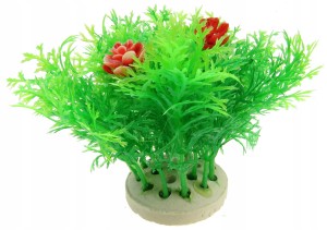 ROŚLINKA SZTUCZNA DO AKWARIUM 10cm DEKORACJA 1f06