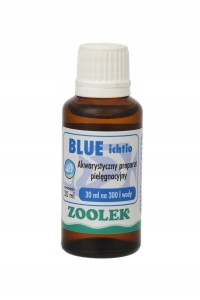 ZOOLEK BLUE ICHTIO 30ml BŁĘKIT PRZECIW PIERWOTNIAKOM GRZOBOM I BAKTERIOM