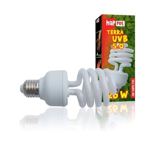 HAPPET ŻARÓWKA TERRA UVB 5.0/26W DO TERRARIUM