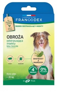 FRANCODEX OROŻA NA PCHŁY i KLESZCZE 75 cm PIES >20kg