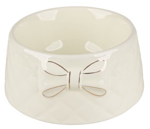 YARRO MISKA CERAMICZNA DLA PSA ZE ZŁOTĄ KOKARDKĄ 18x8,5cm