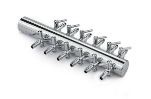 HAPPET ROZDZIELACZ METALOWY Z ZAWORKAMI 12 WYJŚĆ
