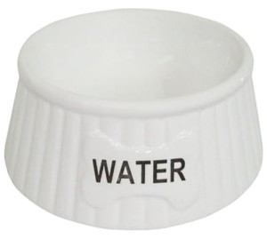 Yarro Miska ceramiczna dla psa WATER, biała 15,5x6cm Y2754