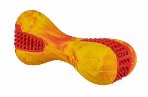 YARRO ZABAWKA KOŚĆ DLA PSA Z GUMY NATURALNEJ Z MASUJĄCYMI WYPUSTKAMI 14cm