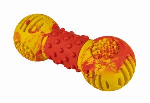 YARRO ZABAWKA DLA PSA Z GUMY NATURALNEJ Z MASUJĄCYMI WYPUSTKAMI 17,5 CM Y0287
