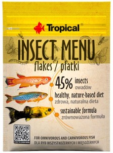 TROPICAL INSECT MENU FLAKES 12g Pokarm dla ryb akwariowych 45% Owadów