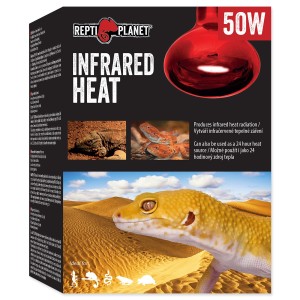 REPTI PLANET Infrared Heat 50W – żarówka grzewcza podczerwona do terrarium