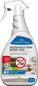 FRANCODEX Odstraszacz psów kotów i kun do wewnątrz i na zewnątrz 500ml