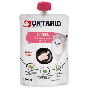 Ontario Kitten Chicken Fresh Meat Paste Pasta dla kociąt świeży kurczak 90g