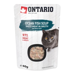 ONTARIO Cat soup Ocean Fish Zupa rybna dla kotów w rosole 40g