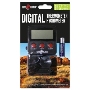 REPTI PLANET Termometr / Higrometr LCD – do terrariów 0-70C - 20-99% Wilgotność