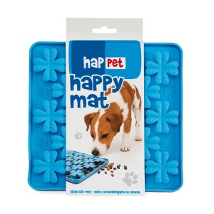 Happet Mata do lizania / spowalniająca jedzenie 20 × 20 cm niebieska