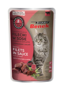 Super Benek bezzbożowe fileciki z wołowiną i pomidorem w sosie 85g