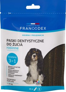 FRANCODEX Paski Dentystyczne dla psów 5-10kg 228g - 15szt 