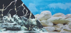 ZOLUX Tło do akwarium dwustronne korzenie/kamienie 50 x 80 cm