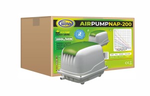 AQUA NOVA NAP-200 Cichy napowietrzacz do oczka wodnego i hodowli ryb