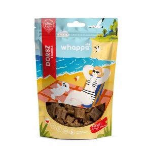 Whappa Przysmak dla psa Monoproteinowe kostki Dorsz z morelą 70g