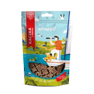 Whappa Przysmak dla psa Monoproteinowe kostki Kaczka z jabłkiem 70g