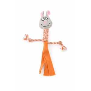 ZABAWKA DLA PSA szarpak gryzak pluszowy królik ze sznurem 48 cm