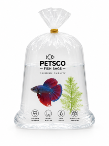 PETSCO Worki do transportu ryb i krewetek 10x30cm 100szt zgrzew okrągły
