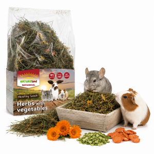 NatureLand Mieszanka ziół i warzyw Przysmak dla gryzonii 125g