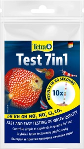 Tetra Test 7in1 10 pasków pH KH GH NO2 NO3 Cl2 CO2 – Testy do akwarium