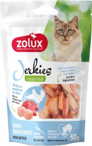 ZOLUX Przysmak dla kota Jerkies z kurczakiem i tuńczykiem 50g
