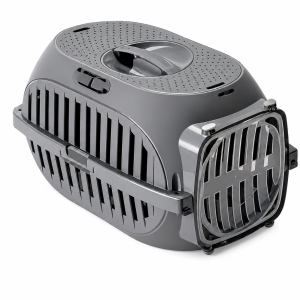 Transporter dla kota, królika Just Go szary do 5 kg – 49,5×32,4×28,5cm