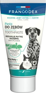 FRANCODEX PL Pasta do czyszczenia zębów dla psów i kotów 70 g