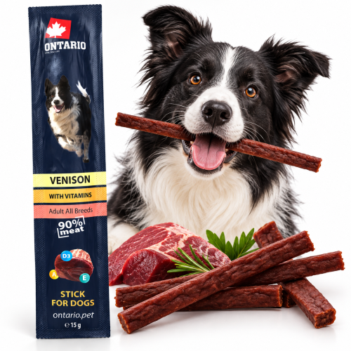 Ontario Venison Treats with Happy Border Collie.png